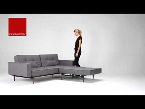 SPLITBACK Schlafsofa mit Armlehnen von Innovation