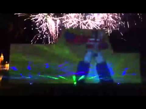 「トランスフォーマー」の超巨大雪像プロジェクションマッピング！【旭川冬まつり】