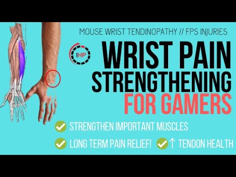 Wrist Pain Exercise Routine for Gamers // Mouse Wrist Tendinopathy [2020] | 1HP