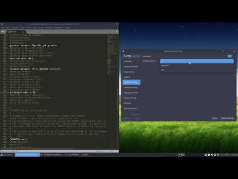 ArcoLinux : 1377 ArcoLinux Tweak Tool - Lightdm config