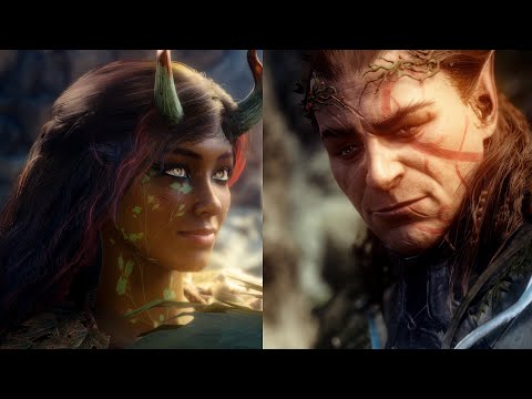 Halsin kiss new animations w/ Free Cam | Patch 6 | Baldur's Gate 3 | BG3