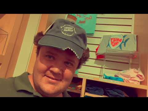 Hat bitten by shark Virginia Beach Aquarium VA