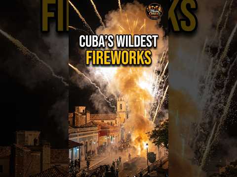 Cuba wildest fireworks 🇨🇺 #cuba #festival #fireworks