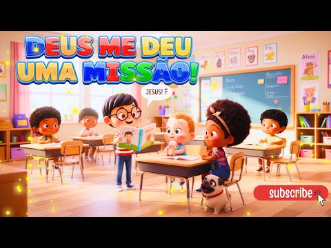 🎵 DEUS ME DEU UMA MISSÃO! | Música Infantil Gospel Super Chiclete | Kids Worship 🎉✨