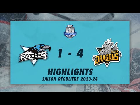 Rapaces de Gap 1-4 Dragons de Rouen - Highlights - Synerglace Ligue Magnus 2023/24