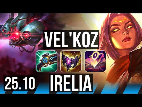 VEL'KOZ vs IRELIA (MID) | Dominating, 46k DMG | KR Diamond | 25.10