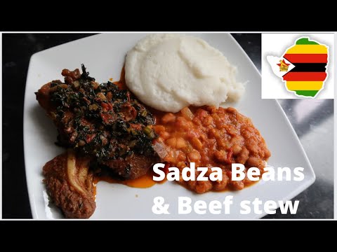 Sadza| Beef Stew(Hayifiridzi) & Pinto Beans. Zimbabwean Dish 🇿🇼