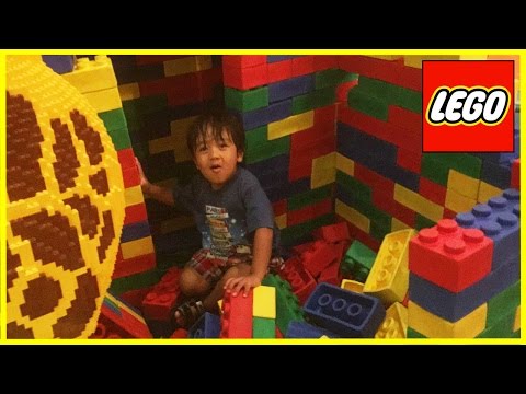 GIANT LEGO World's biggest indoor playground LegoLand Video