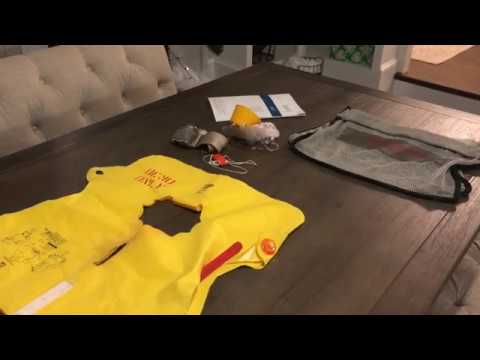 Review of a Hawaiian airlines safety demo kit