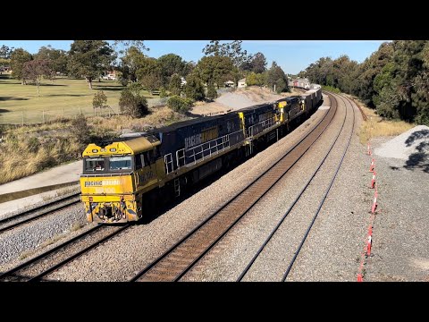 Pacific National NR100, NR71 & 9321 with 4MB4, East Maitland - 23/6/22
