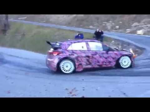 Neuville Monte-Carlo 2016 tests with new Hyundai i20 WRC