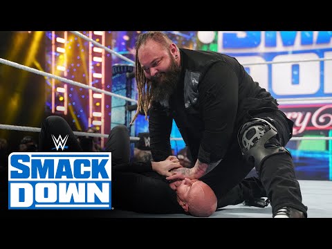 Bray Wyatt attacks a cameraman with the Mandible Claw: SmackDown, Dec. 23, 2022