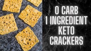 1 Ingredient KETO Crackers