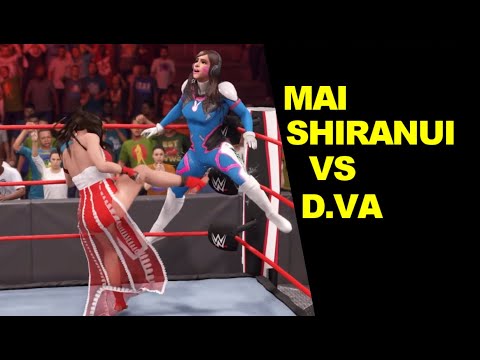 WWE 2K22 Mai Shiranui vs D.VA - No Holds Barred