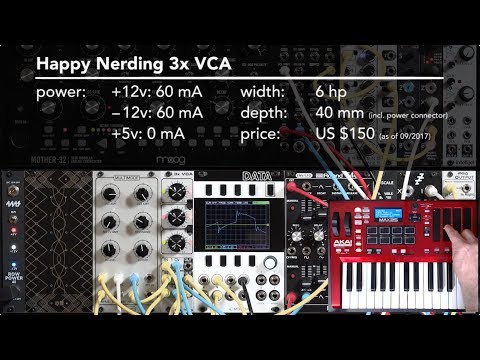Happy Nerding - 3x VCA BLACK [Eurorack] image 2