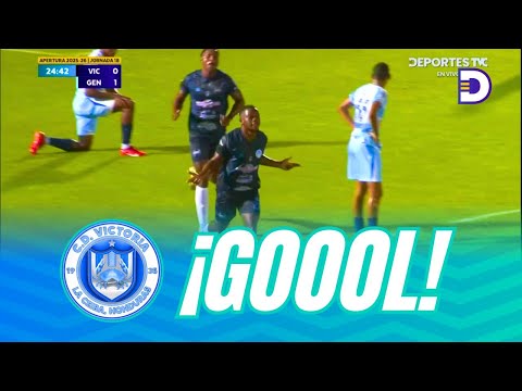 ¡Gol de Wisdom Quayé! 25 Minutos Victoria iguala 1-1 ante Génesis FC en la jornada 18