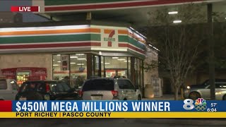 $450 million jackpot Mega Millions ticket sold in Port Richey