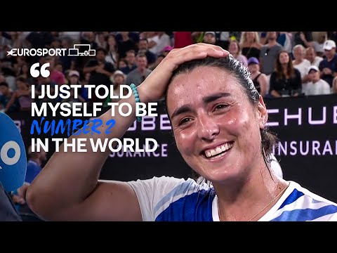 'I'm going to make my husband work hard tonight!' | Jabeur reacts after her win | Eurosport Tennis