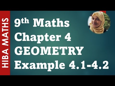 9th maths chapter 4 example 4.1 - 4.2 geometry tn samacheer hiba maths