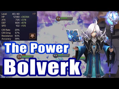 【Summoners War | Curry's RTA】 The Power Bolverk, Crazy skill3 Forbidden Galdr!