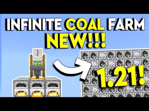 BEST INFINITE COAL FARM 1.21 Minecraft Bedrock - MCPE/Xbox/PS4/Nintendo Switch/Windows 10