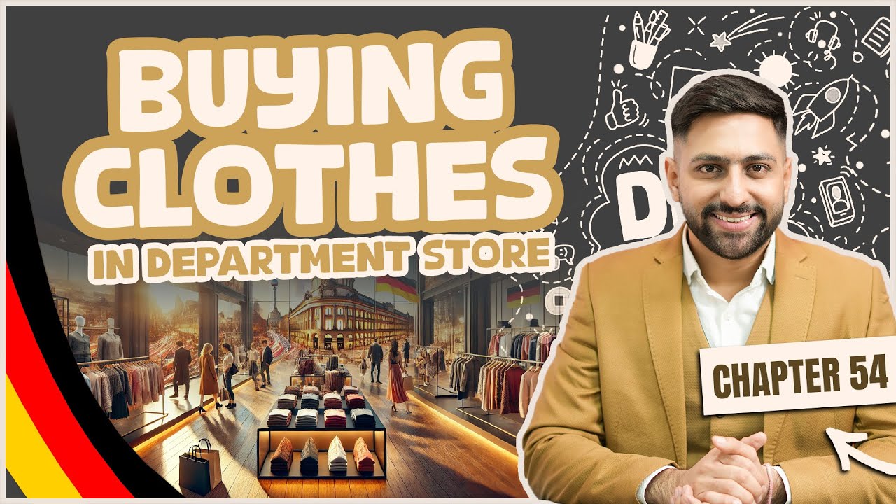 Chapter 54:Buying Clothes in Department Store: Practical German Speaking Learn German A1 Series 2025