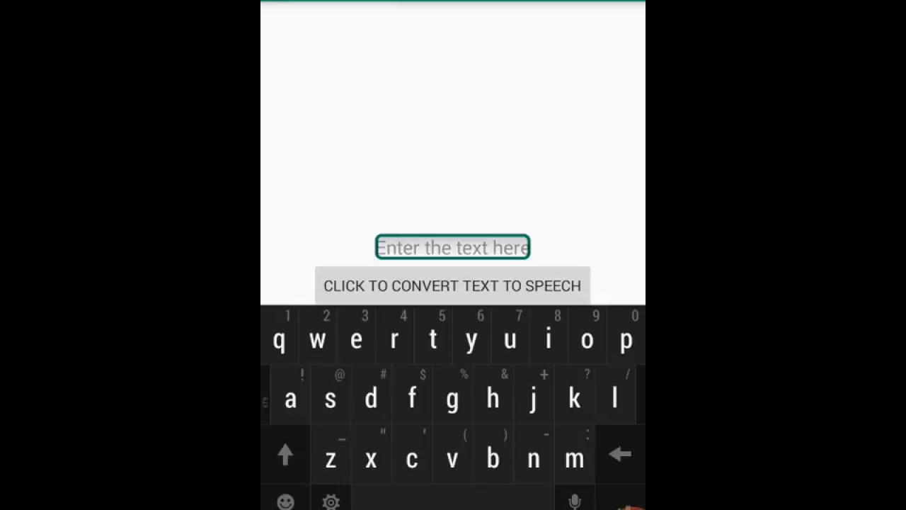 Android Text To Speech Demo