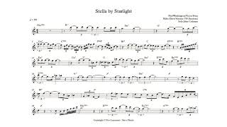 🎷 Stella by Starlight (Miles Davis Version) - John Coltrane (1958), transcription