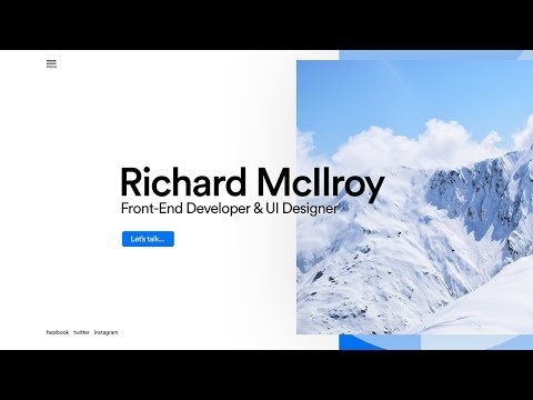 Web Design Speed Art + Speed Code - Landing Page (Includes jQuery/Animated Navigation)