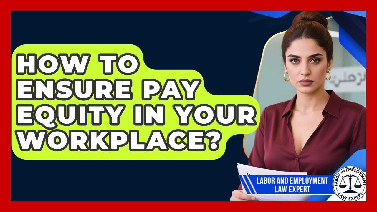 How To Ensure Pay Equity In Your Workplace? - Labor and Employment Law Expert