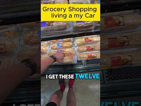 Grocery Shopping living in my Car #nomad #carcamping #vanlife