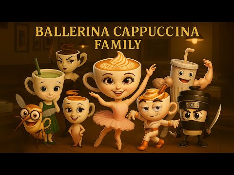 All Ballerina Cappuccina Italian Brainrot Family