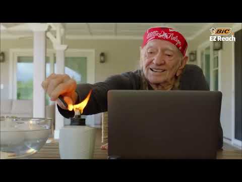 Willie Nelson , Snoop Dogg and Martha Stewart  - BIC EZ Reach Lighter  Super Bowl 2024