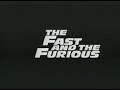 The Fast And The Furious 2001 VHS Movie Trailer