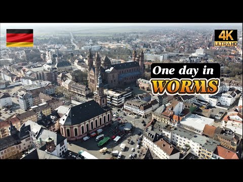 One Day in Worms, 🇩🇪 Germany | Must-See Places in 4K