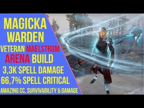 ESO - Magicka Warden Veteran Maelstrom Arena Build | Magicka Warden VMA Build