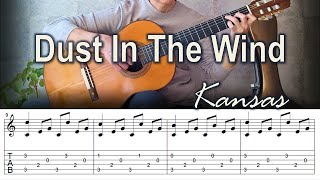Dust In The Wind / Kansas - Fingerstyle Guitar | TAB