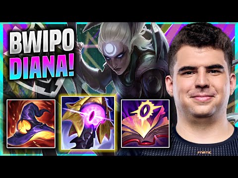 BWIPO IS A MONSTER WITH DIANA! - FNC Bwipo Plays Diana JUNGLE vs Nidalee! | Season 11