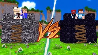BEDROCK BASE VS. OBSIDIAN BASE!
