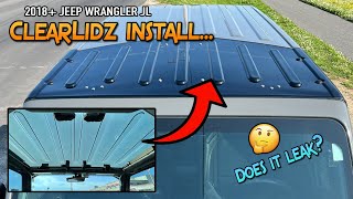 How to install a ClearLidz on a 2018+ Wrangler JL