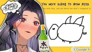 DRUNK QUICK! DRAW W/ GOOGLE AI【NIJISANJI EN | Scarle Yonaguni】