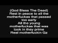 2Pac God bless the dead lyrics on SCREEN 