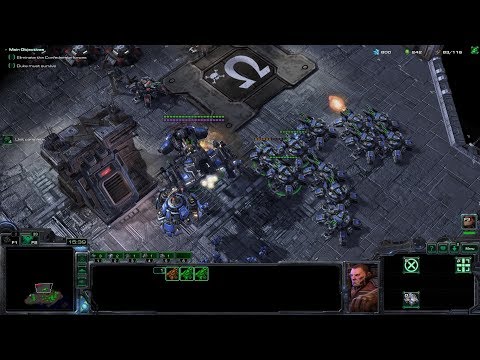 StarCraft: Mass Recall V7.0 Terran Campaign Mission 8 - The Big Push