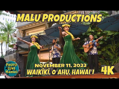 Malu Productions no Royal Hawaiian Center 11 de novembro de 2022 Oahu Hawaii Hula e música havaiana