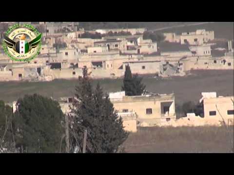 استهداف مقرات النظام بقذائف الهاون من قبل الفرق 13 على جبهة حيش في محافظة إدلب