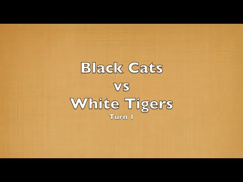 Playthrough - Black Cats vs White Tigers - Turn 1 of 4