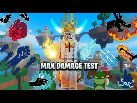 Damage Test of ALL Fighting Styles (MAX Mastery) Blox Fruits