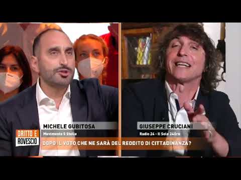 Reddito di Cittadinanza, durissimo scontro a Dritto e Rovescio tra Gubitosa e Cruciani