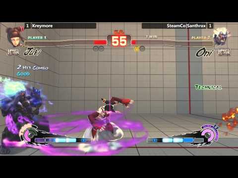 USF4 @ NLBC #103 - Kreymore (Juri) vs SteamCo Santhrax (Oni) [720p/60fps] - LOSERS FINALS
