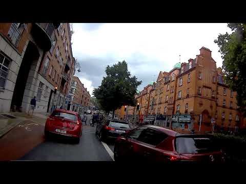 Bus Lane Abuse by Red Toyota Car - Dublin City Centre (St Patricks Area D8)